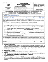 PA Tax Exemption Form